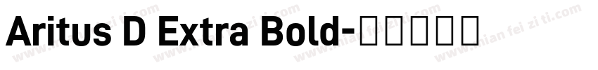 Aritus D Extra Bold字体转换